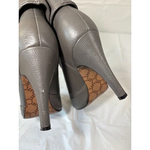 Report Boston Grey Leather Boots Size 8.5 US - Picture 11 of 13